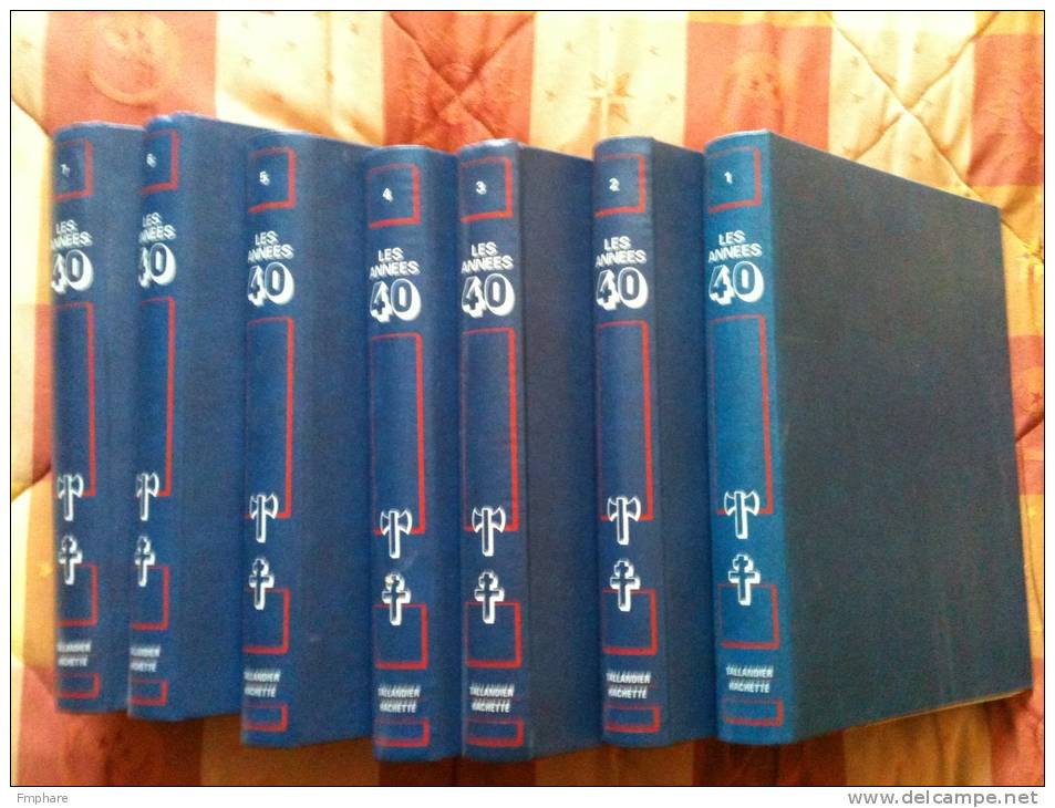 ENCYCLOPEDIE ANNEES 1940 / 7 VOLUMES COMPLET Parfait état - Encyclopedieën