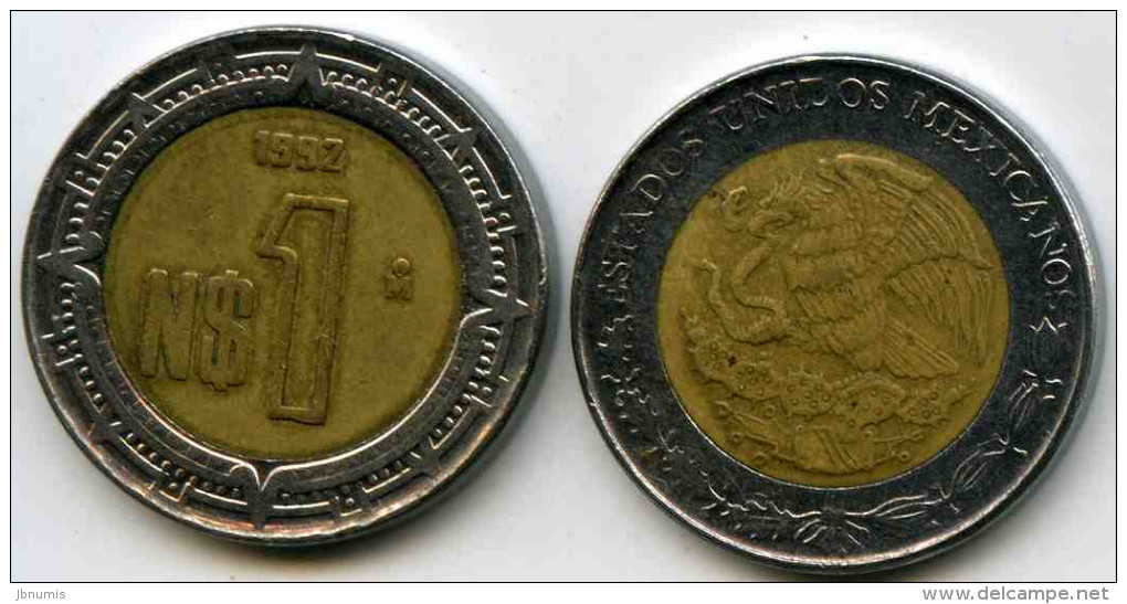 Mexique Mexico 1 Nuevo Peso 1992 KM 550 - Messico