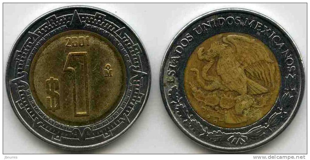 Mexique Mexico 1 Peso 2001 KM 603 - México