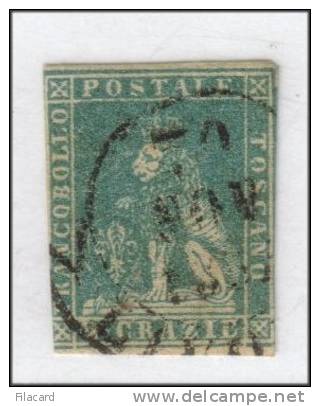 Italia Italy Italien Italie Regno Antichi Stati TOSCANA 1857 Marzocco Coronato 4 Crazie  Used - Toskana