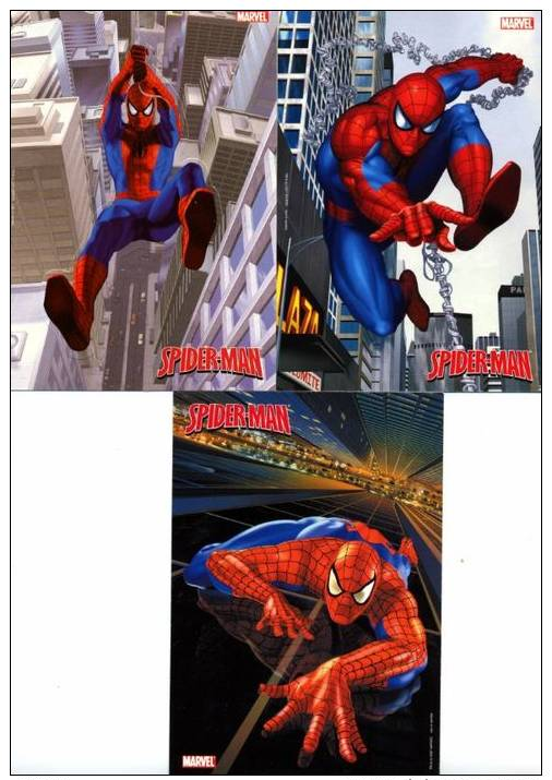 CPM - LOT DE 05 CP SPIDERMAN - PROMOCARD ITALY - SUPERHEROS COMICS - Bandes Dessinées