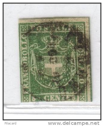 Italia Italy Italien Italie Regno Antichi Stati TOSCANA 1860 Governo Provv.  Stemma Savoia 5 Cent - Toscane