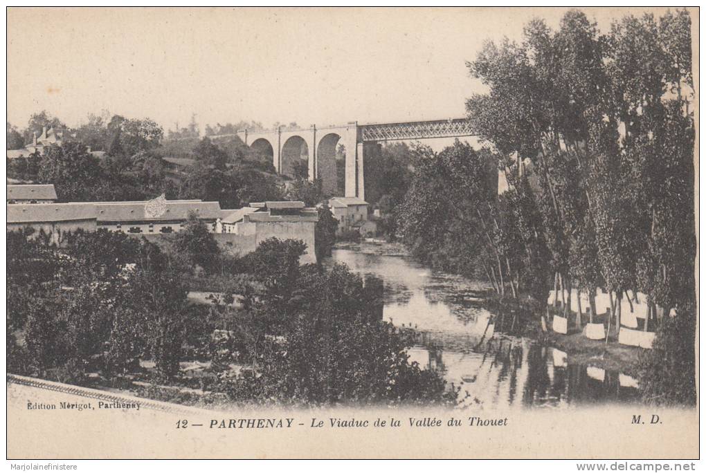 Dép. 79 - PARTHENAY - Le Viaduc De La Vallée Du Thouet. M. D. N° 12 - Parthenay