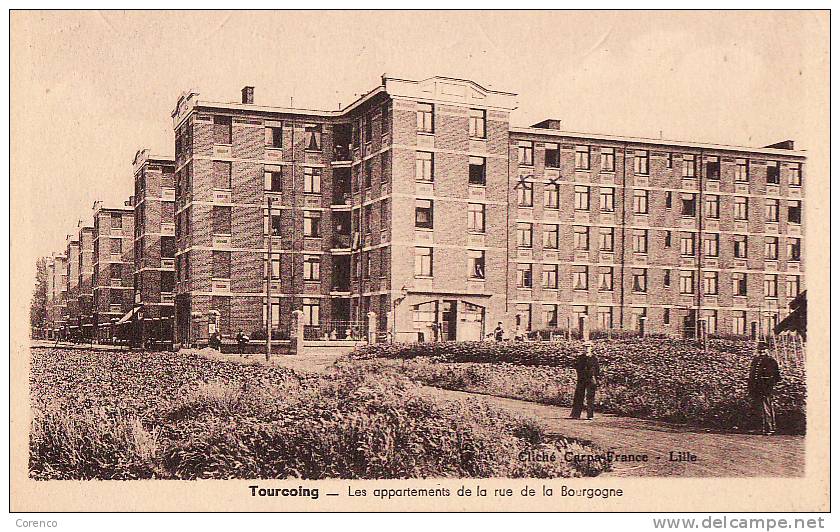 8002   TOURCOING     Appartements De La Rue De La Bourgogne    écrite  1947 - Tourcoing