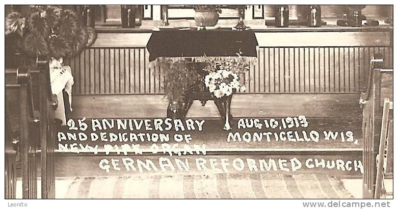 MONTICELLO Wisconsin German Reformed Church 1928 - Sonstige & Ohne Zuordnung