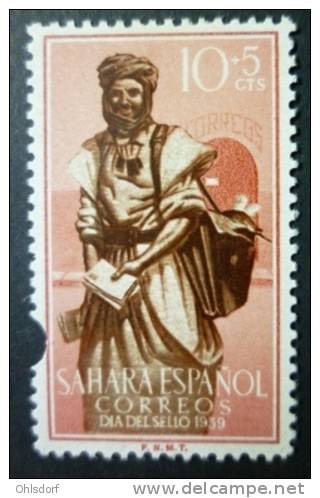 SAHARA 1959: Edifil 169 / YT 147 / Sc B55 / Mi 200 / SG 166, Cartero Facteur Mailman, O - FREE SHIPPING ABOVE 10 EURO - Sahara Español