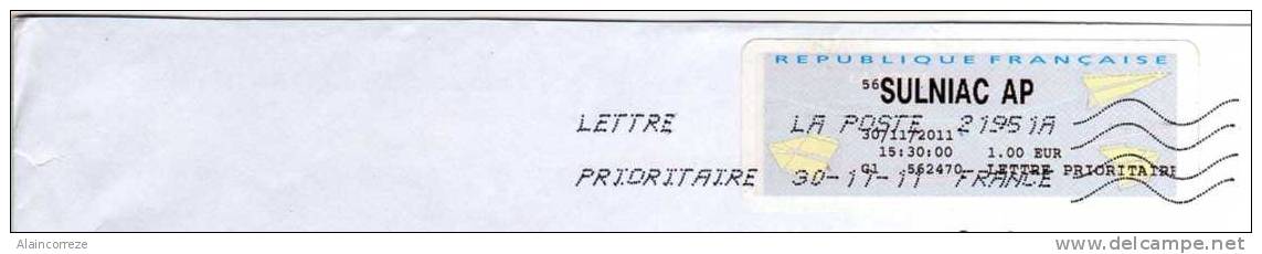 Vignette D'affranchissement GAPA Agence Postale Communale Morbihan SULNIAC AP - Brieven En Documenten