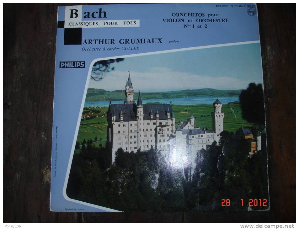 Bach,  Concertos Pour Violon Et Orchestre ,n°1 Et2Orchestre à Cordes Guller ,Violon,Arthur Grumiaux - Formati Speciali