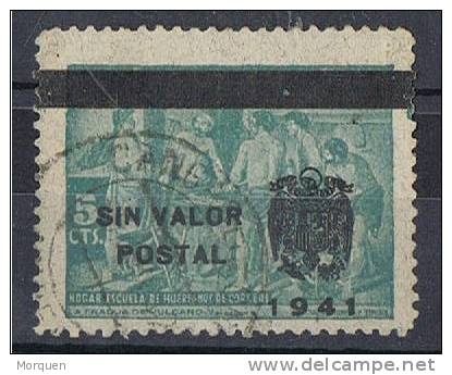 Sello Beneficencia 1941 Sobrecarga Sin Valor Postal, NE-34p º - Bienfaisance