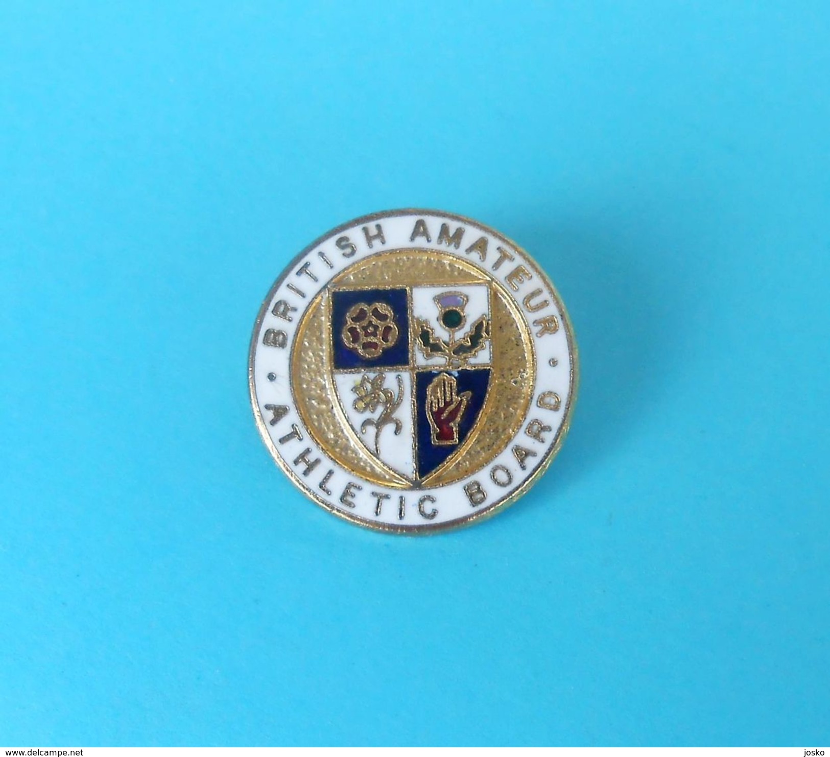 BRITISH AMATEUR ATHLETIC BOARD - England Athletics Federation Old Enamel Pin Badge * Athletisme Atletica Athletik - Atletismo