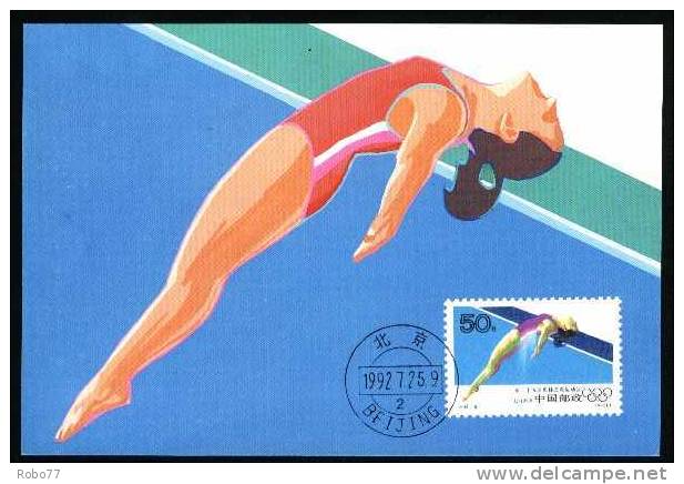 China Maxi Card. Diving.  (V01081) - Plongée