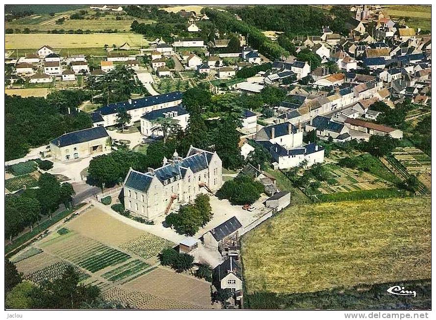 MARCHENOIR VUE AERIENNE  (COULEUR) BEAU PLAN DETAILLE  REF 25240 - Marchenoir