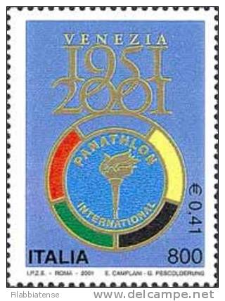 2001 - Italia 2587 Panathlon International ---- - Francobolli
