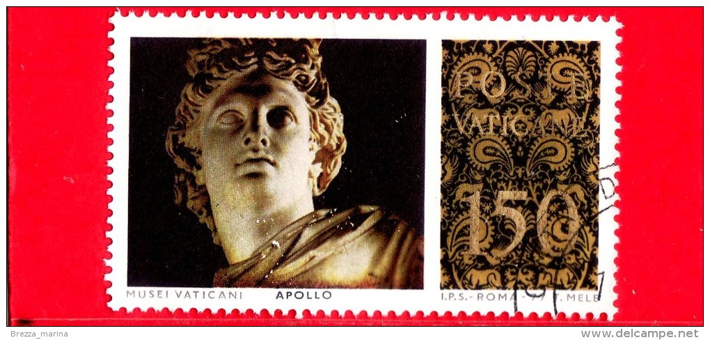 VATICANO - 1977 - Usato -  Capolavori Di Scultura Classica Conservati Nei Musei Vaticani -  150 L. • Apollo Del Belveder - Used Stamps