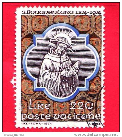 VATICANO - 1974 - Usato - 7º Centenario Della Morte Di San Bonaventura - 220 L. • S.Bonaventura - Used Stamps