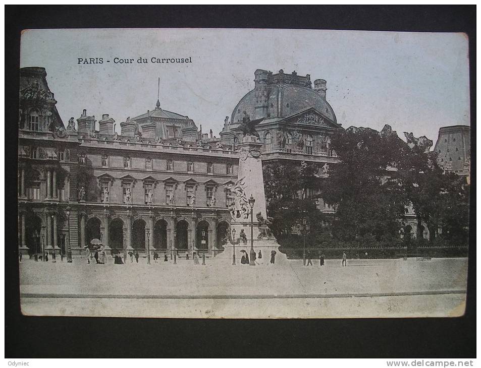 Paris-Cour Du Carrousel 1908 - Ile-de-France