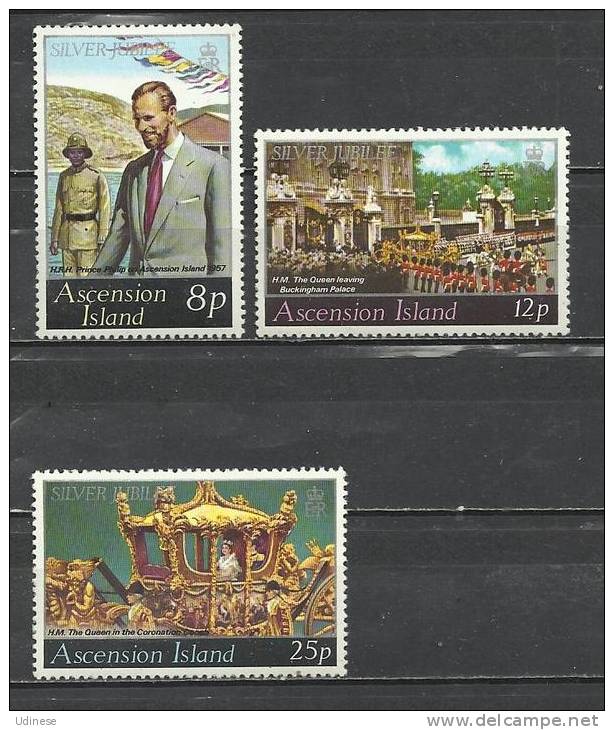 ASCENSION ISLAND 1977 - SILVER JUBILEE - CPL. SET - MNH MINT NEUF NUEVO - Ascension