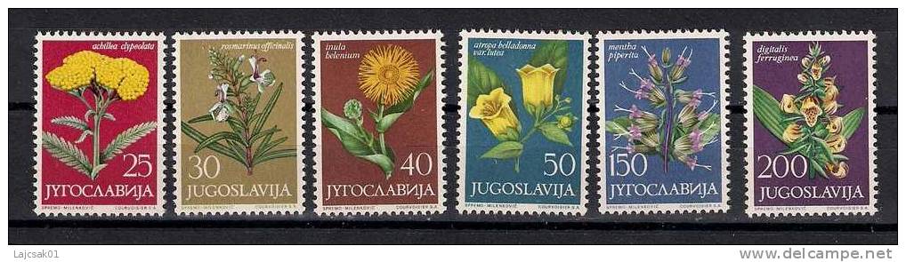 Yugoslavia 1965. Flora Flowers MNH** Set - Neufs