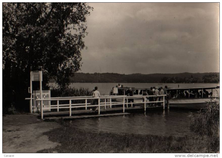 AK Buckow, Anlegestelle, Handabzug, 1970 - Buckow