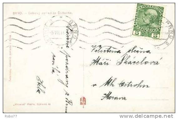 Czech, Czechoslovakia Postcard. 1913 Brno.  (T02084) - Repubblica Ceca