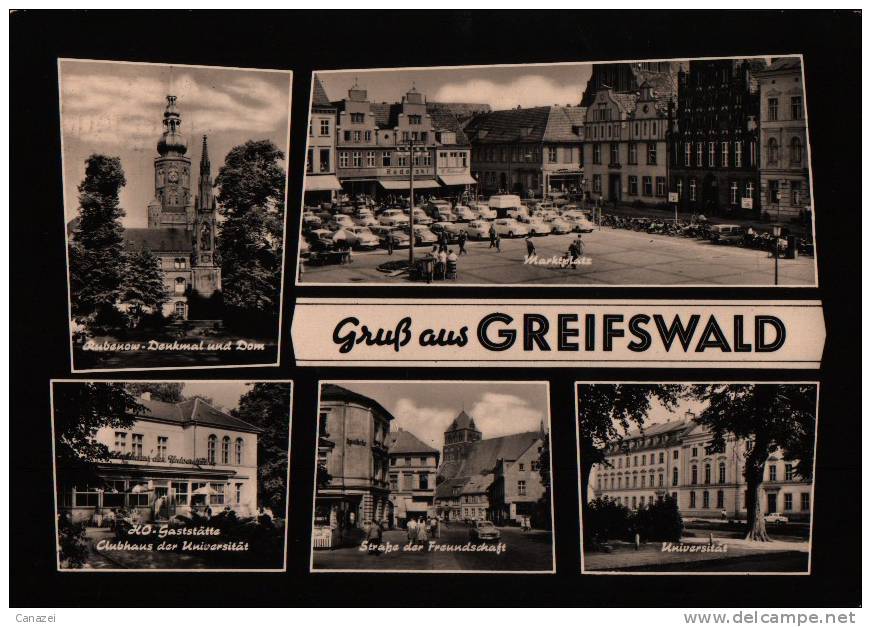 AK Greifswald, Clubhaus Der Universität, Straße Der Freundschaft, 1965 - Greifswald