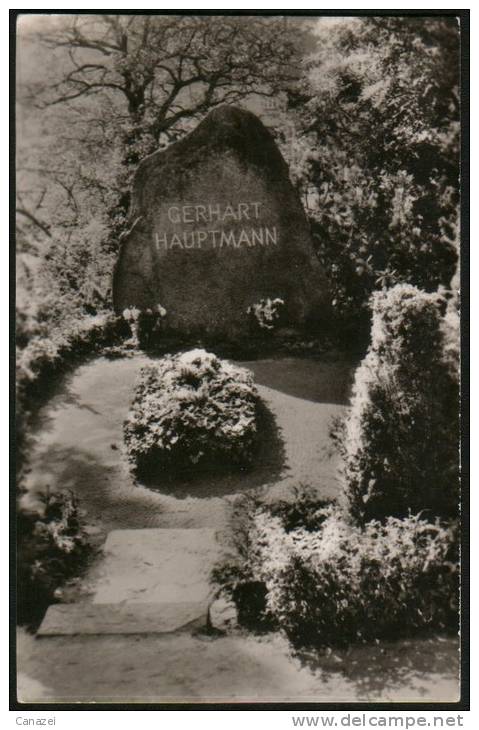 AK Hiddensee, Kloster, Grab Gerhart Hauptmann, 1958, Ung - Hiddensee