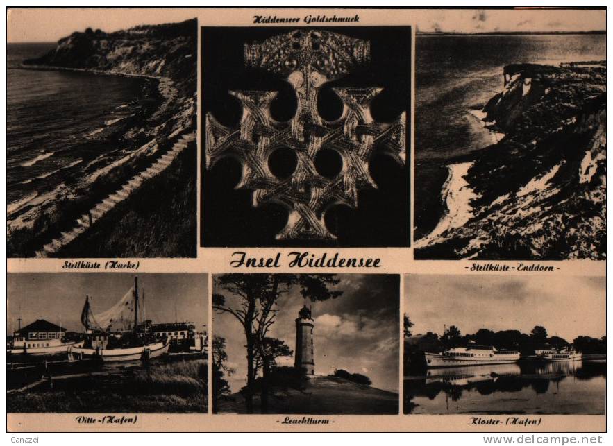 AK Insel Hiddensee, Vitte, Kloster, Goldschmuck, 1958 - Hiddensee