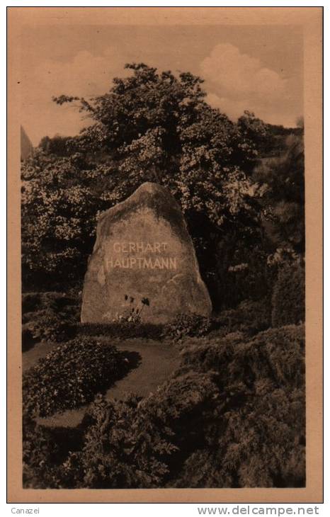 AK Insel Hiddensee, Ruhestätte G. Hauptmann, 1954 - Hiddensee