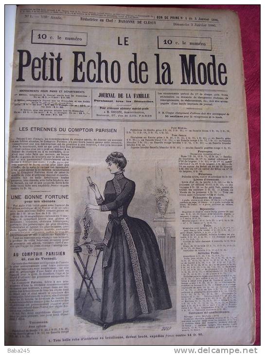 "le Petit écho De La Mode" Reliée Années 1886-1887 - Zeitschriften - Vor 1900