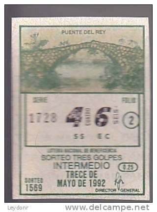 Lottery - Panama - Bridge - Puente Del Rey - Lottery Tickets