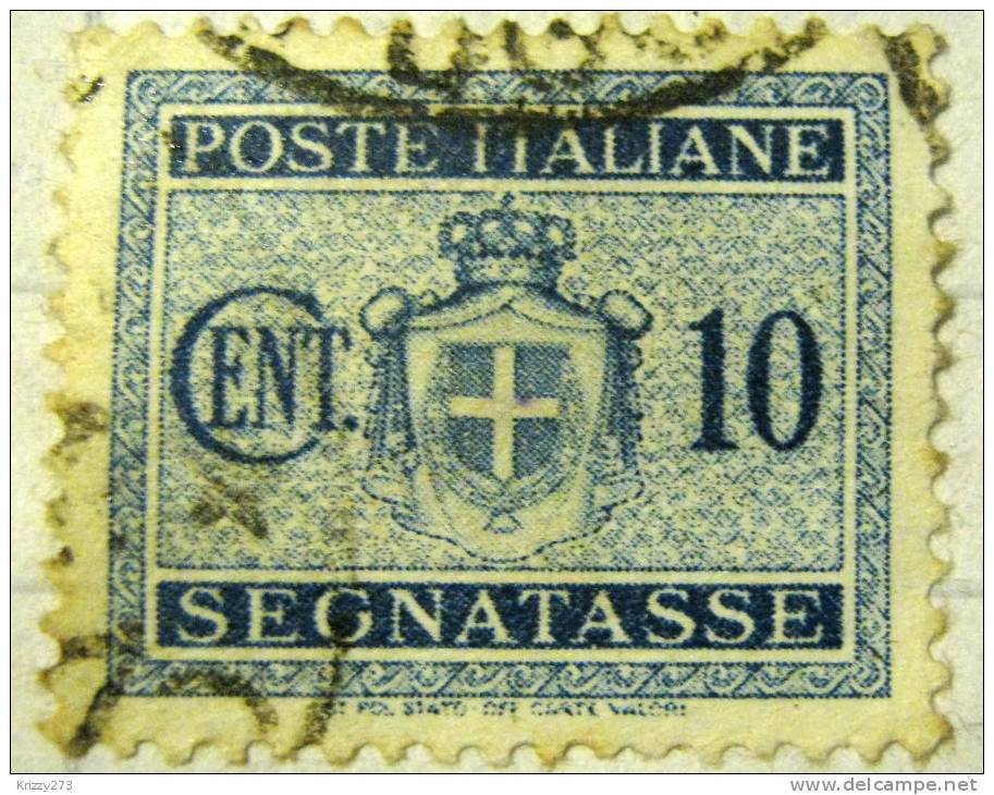 Italy 1934 Postage Due 10c - Used - Strafport