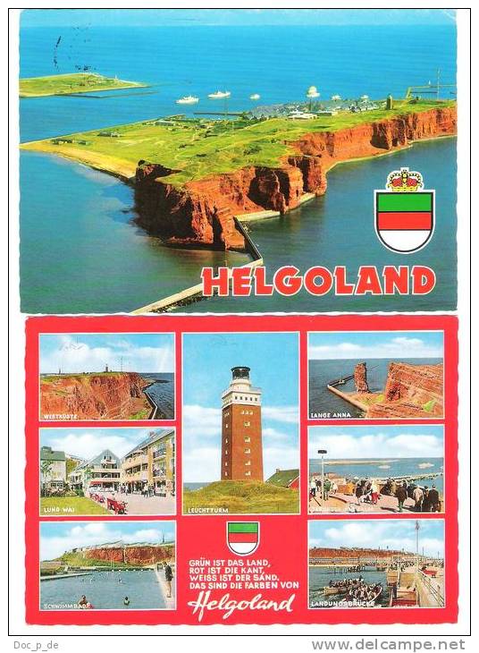 Deutschland - Norseebad Helgoland - 2 AK Set - Helgoland