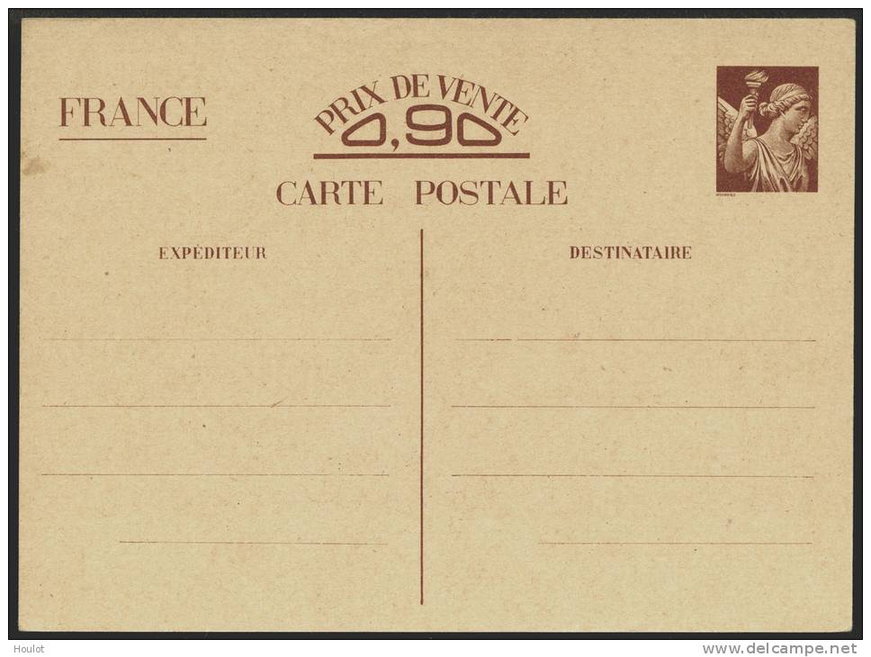 Michel N° P85 / Yvert N° ? Postkarte Für Familienmitteilungen Ohne Wertangabe, Preis In Der Mitte über Dem Teilstrich - 1939-44 Iris