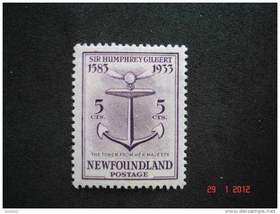 Newfoundland 1933 K.George V I  5 Cent       SG240   MH - 1908-1947
