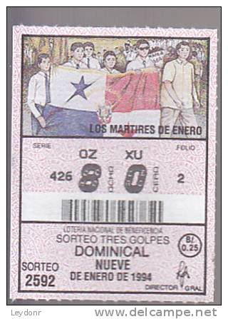 Lottery - Panama - Los Martires De Enero - Lottery Tickets
