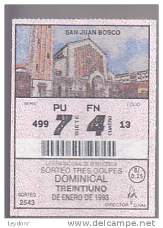 Lottery - Panama - San Juan Bosca - Lottery Tickets