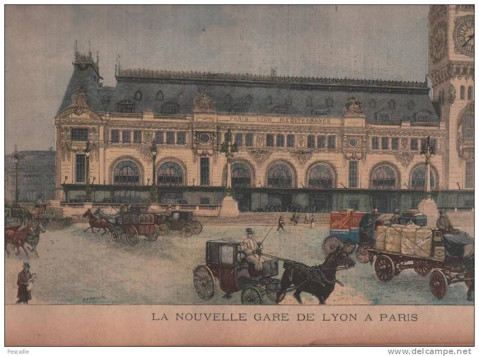 LE PETIT PARISIEN 16 03 1902 - ACCIDENT DE VOITURE WALDECK ROUSSEAU - NOUVELLE GARE DE LYON A PARIS PLM - Le Petit Parisien