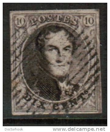 BELGIUM   Scott #  6a  F-VF USED - 1851-1857 Medallions (6/8)