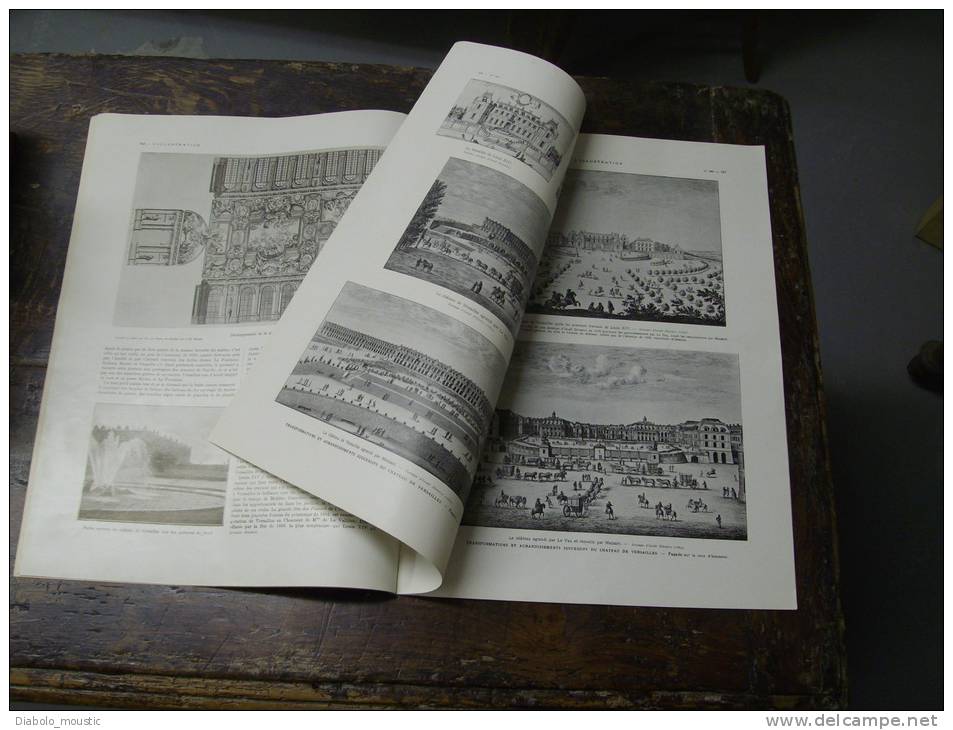 3982  Pubs AUTOS Panhard etc.. ; VERSAILLES successif et vue d'avion ; 6 héroïnes; Stade Pershing ; Chevaux- historiques