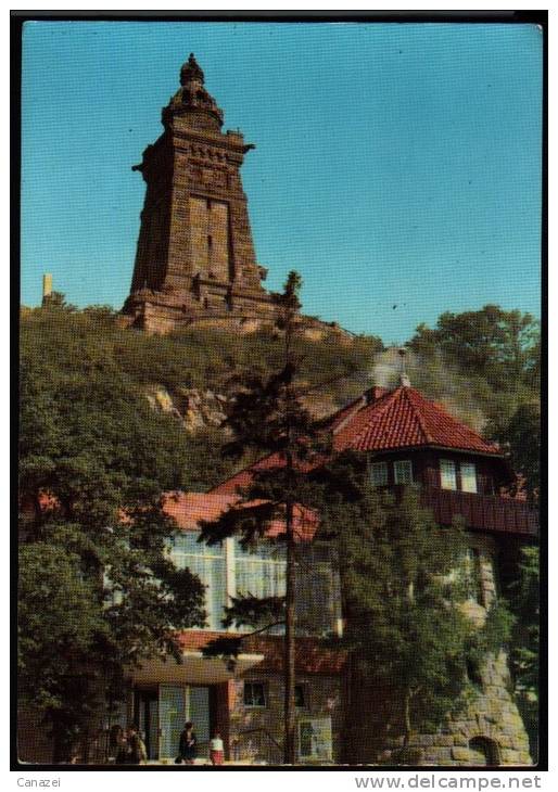 AK Kyffhäuser, Denkmal Mit HO-Gaststätte "Burghof", 1971 - Kyffhäuser