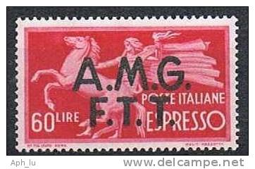 Trieste A, AMG-FTT, Eilmarke 60 Lire, MiNr. 27 Ungebraucht (a110507) - Eilsendung (Eilpost)