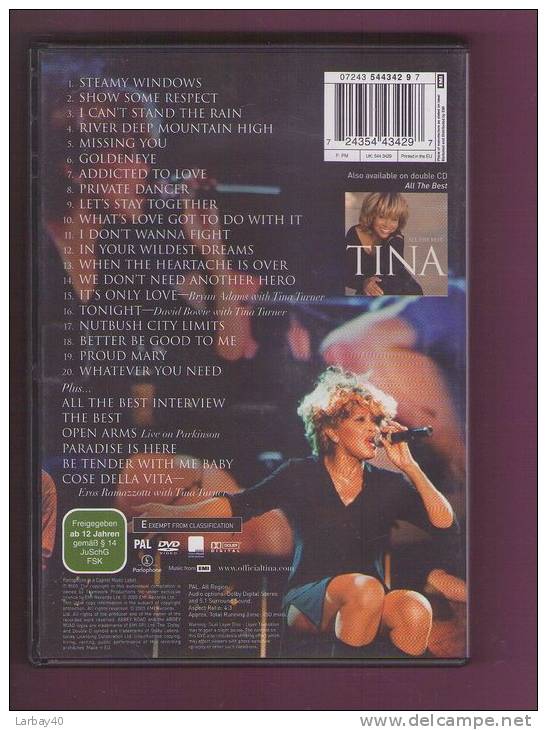 Tina Turner - All The Best - DVD Musicales