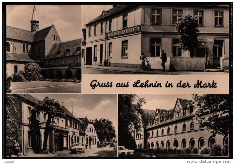 AK Lehnin, HO-Gaststätte "Klosterhof", Friedenstraße, Luise-Henriette-Stift 1978 - Lehnin