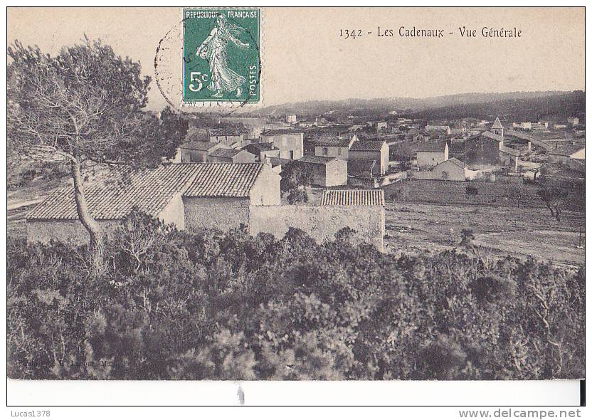 13 / MARSEILLE / LES CADENAUX / VUE GENERALE / LACOUR 1342 - Nordbezirke, Le Merlan, Saint-Antoine