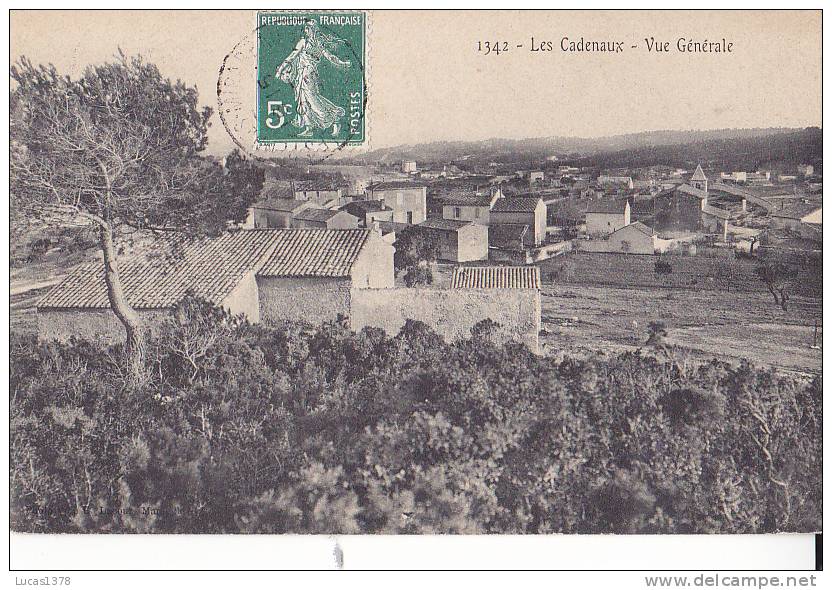 13 / MARSEILLE / LES CADENAUX / VUE GENERALE / LACOUR 1342 - Quartiers Nord, Le Merlan, Saint Antoine