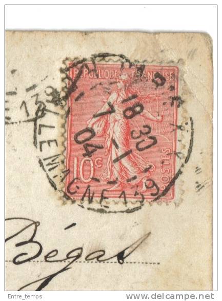 Cachet à Date Type 01 Paris XX R.D'ALLEMAGNE 139 - Stempel & Siegel