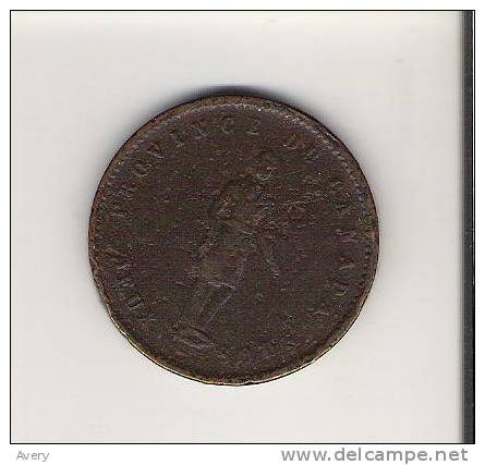 #16    One Cent Quebec Bank Penny  1852 Good - Canada