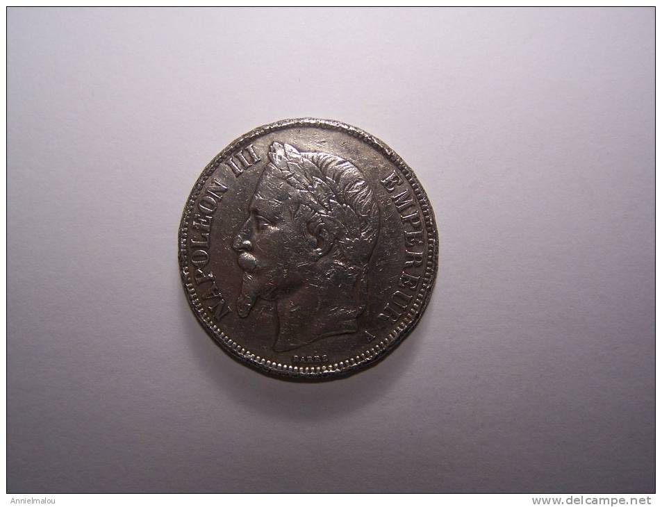5 Frs ARGENT ANNEE 1867   - NAPOLEON III EMPEREUR - Other - Europe