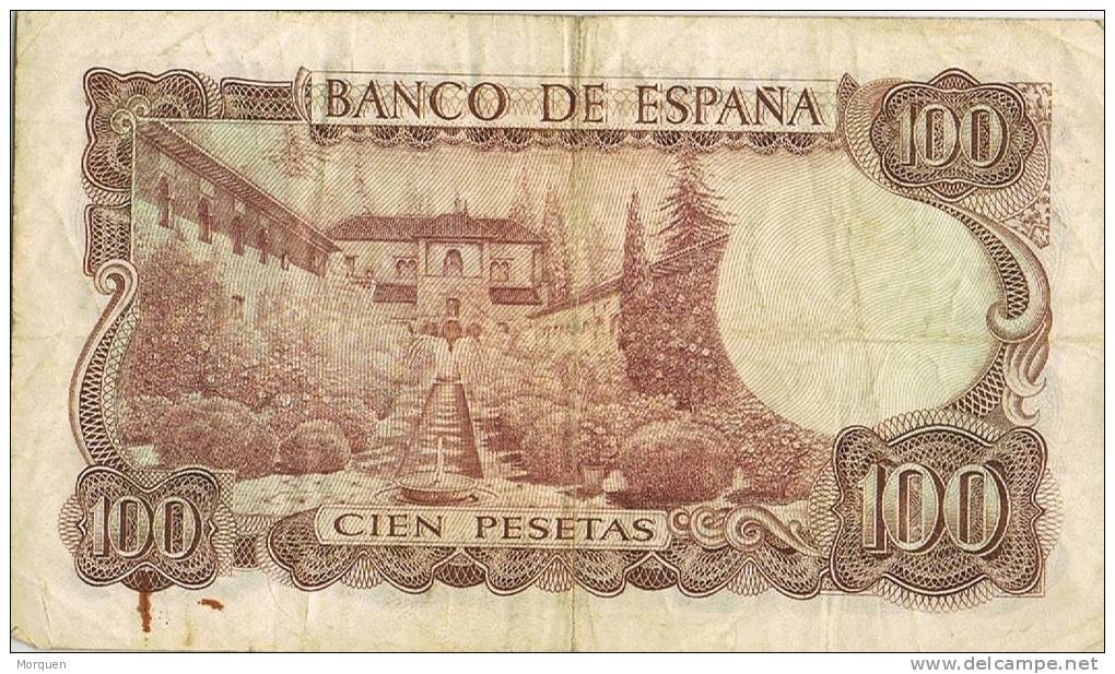 Billete 100 Pesetas 1970, Manuel De Falla - 100 Peseten