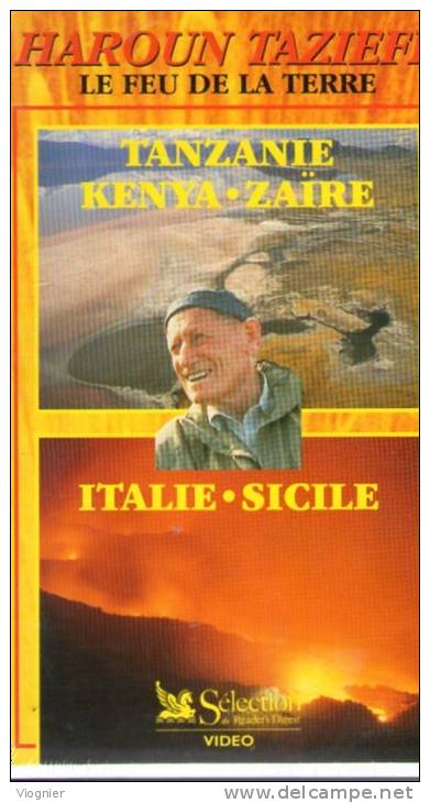 Haroun TAZIEFF  Le Feu De La Terre  Tanzanie, Kenya, Zaïre, Italie, Sicile K7 VHS NEUF - Documentaires